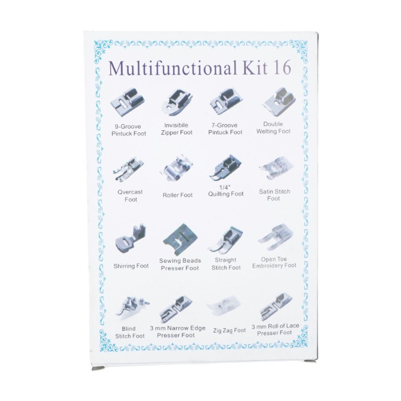 Kit universal de 16 peças de c - Textile Sewing Machine avaliação e preço