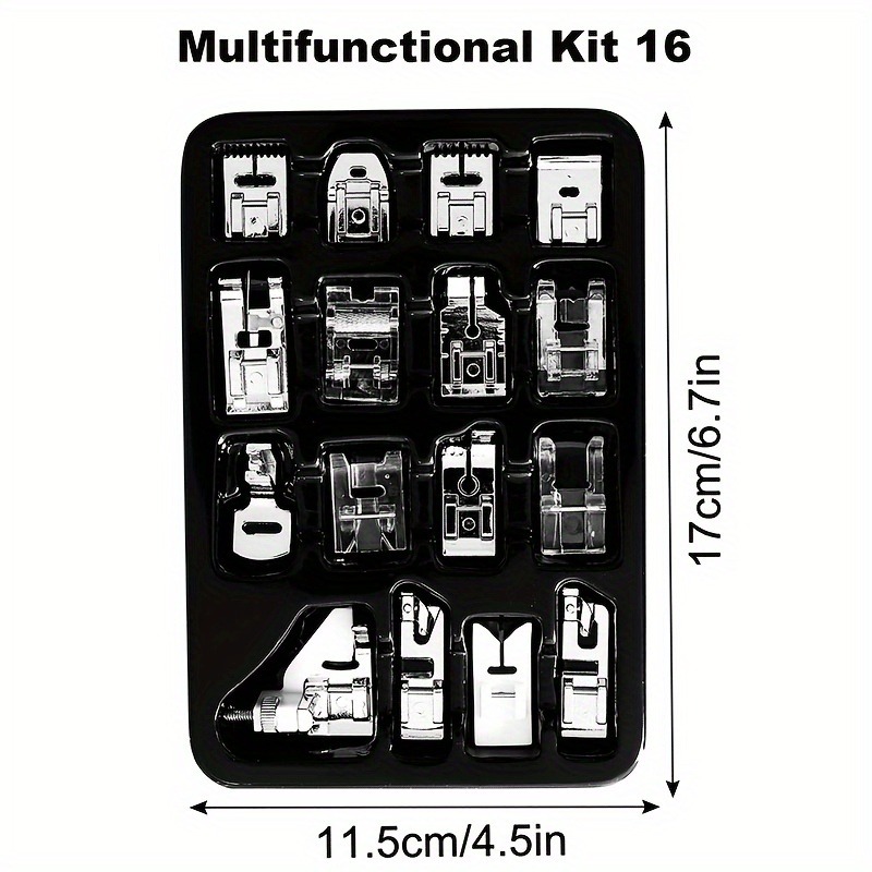 Kit universal de 16 peças de c - Textile Sewing Machine avaliação e preço