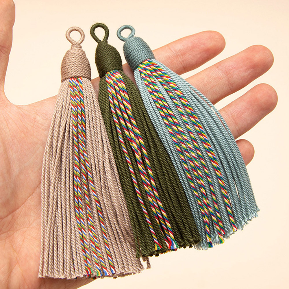 Franja de algodão com 11cm, 4  - Sewing Thread In Textile avaliação e preço